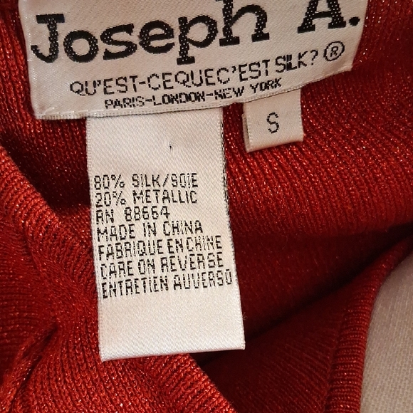 Joseph A. Women's Red Sparkle Cardigan Twin Set - Picture 2 of 12